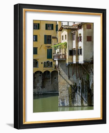 Ponte Vecchio (1345), Florence (Firenze), UNESCO World Heritage Site, Tuscany, Italy-Nico Tondini-Framed Photographic Print