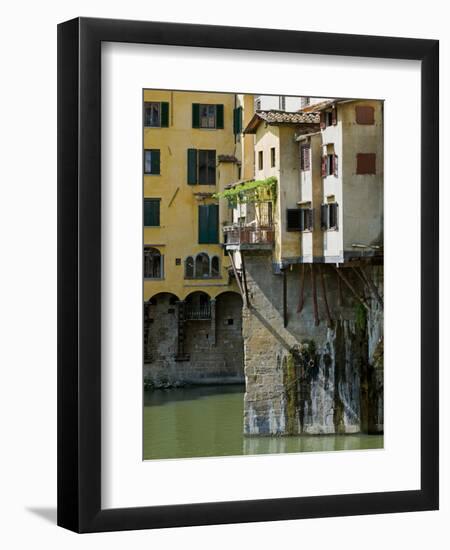 Ponte Vecchio (1345), Florence (Firenze), UNESCO World Heritage Site, Tuscany, Italy-Nico Tondini-Framed Photographic Print