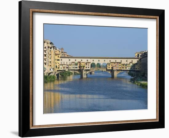 Ponte Vecchio and the Arno River at Sunrise, Florence, Tuscany, Italy-Rob Tilley-Framed Photographic Print