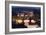 Ponte Vecchio and the River Arno at Dusk, Florence, Italy-David Clapp-Framed Photographic Print