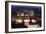 Ponte Vecchio and the River Arno at Dusk, Florence, Italy-David Clapp-Framed Photographic Print