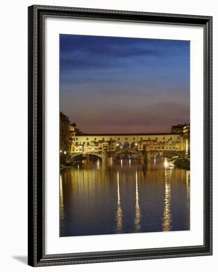 Ponte Vecchio, Arno River, Florence, Italy-Neil Farrin-Framed Photographic Print