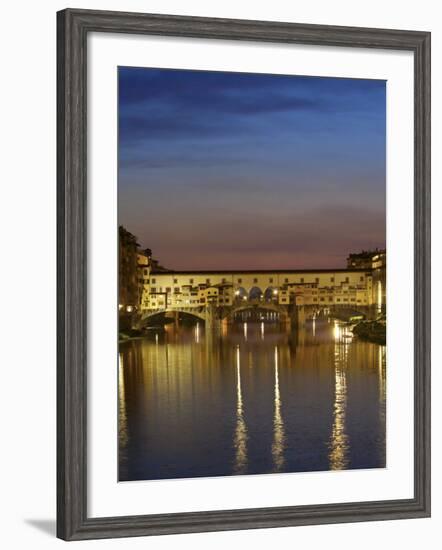 Ponte Vecchio, Arno River, Florence, Italy-Neil Farrin-Framed Photographic Print