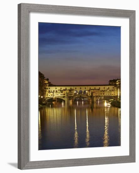 Ponte Vecchio, Arno River, Florence, Italy-Neil Farrin-Framed Photographic Print