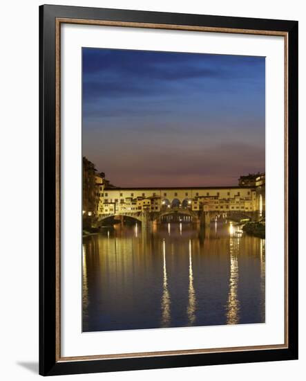 Ponte Vecchio, Arno River, Florence, Italy-Neil Farrin-Framed Photographic Print