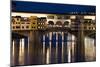 Ponte Vecchio at Night, Florence, Italy-David Clapp-Mounted Photographic Print