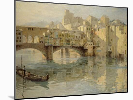 Ponte Vecchio, Florence, c.1910-Charles Oppenheimer-Mounted Giclee Print