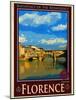 Ponte Vecchio, Florence Italy 1-Anna Siena-Mounted Giclee Print