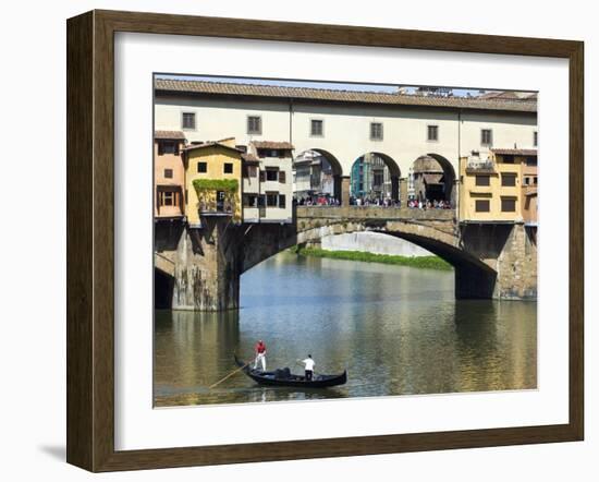Ponte Vecchio, Florence, UNESCO World Heritage Site, Tuscany, Italy, Europe-Nico Tondini-Framed Photographic Print