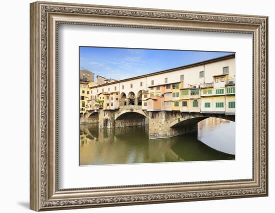 Ponte Vecchio, Florence, UNESCO World Heritage Site, Tuscany, Italy, Europe-Markus Lange-Framed Photographic Print