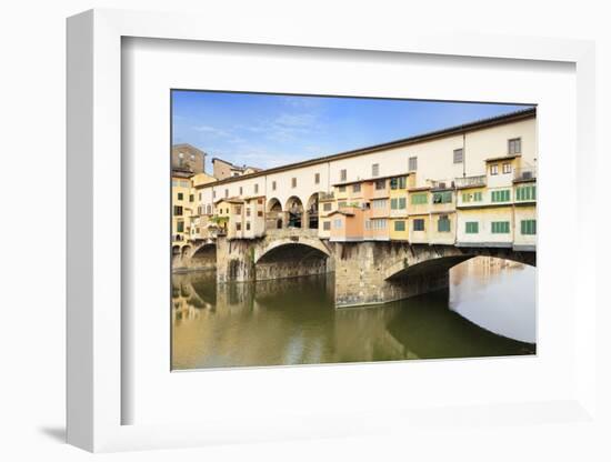 Ponte Vecchio, Florence, UNESCO World Heritage Site, Tuscany, Italy, Europe-Markus Lange-Framed Photographic Print