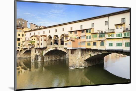 Ponte Vecchio, Florence, UNESCO World Heritage Site, Tuscany, Italy, Europe-Markus Lange-Mounted Photographic Print