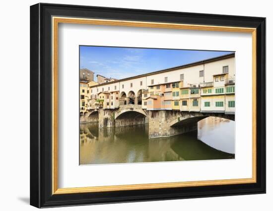 Ponte Vecchio, Florence, UNESCO World Heritage Site, Tuscany, Italy, Europe-Markus Lange-Framed Photographic Print