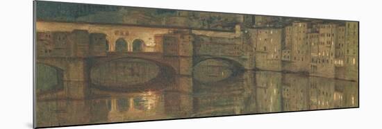 Ponte Vecchio, Florence-William Holman Hunt-Mounted Giclee Print