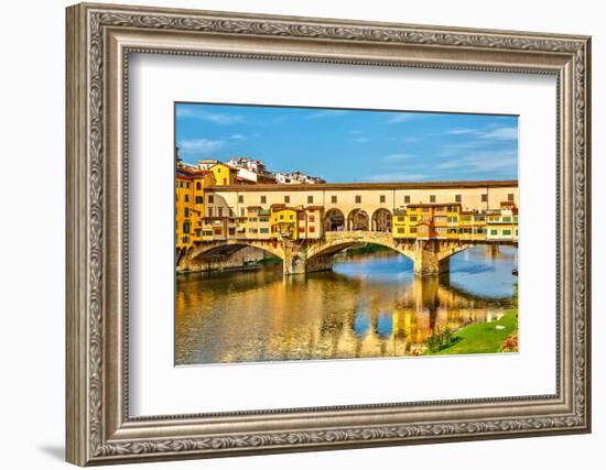 Ponte Vecchio over Arno River in Florence, Italy-sborisov-Framed Photographic Print
