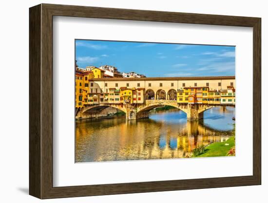 Ponte Vecchio over Arno River in Florence, Italy-sborisov-Framed Photographic Print