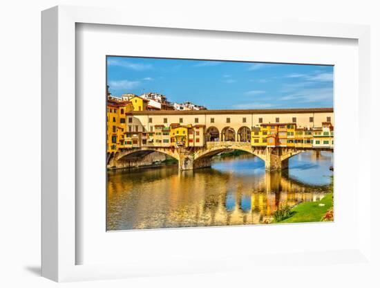 Ponte Vecchio over Arno River in Florence, Italy-sborisov-Framed Photographic Print