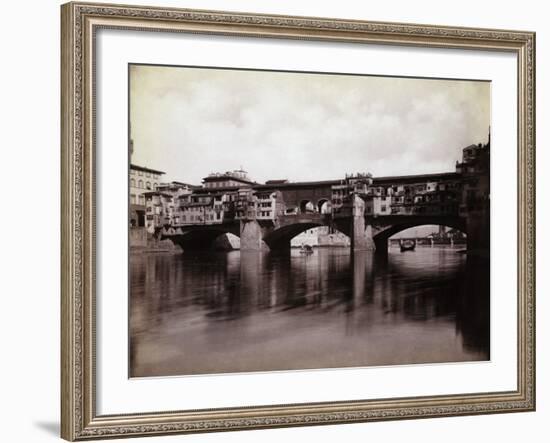 Ponte Vecchio over the River Arno in Florence-Bettmann-Framed Photographic Print