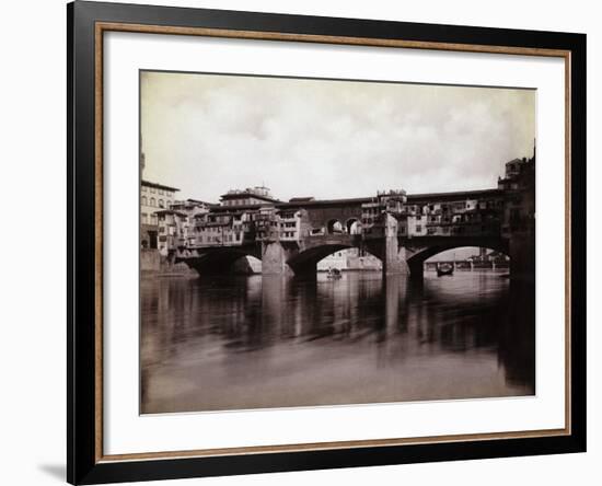 Ponte Vecchio over the River Arno in Florence-Bettmann-Framed Photographic Print