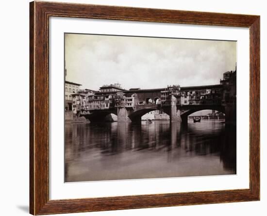 Ponte Vecchio over the River Arno in Florence-Bettmann-Framed Photographic Print