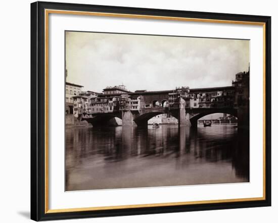 Ponte Vecchio over the River Arno in Florence-Bettmann-Framed Photographic Print