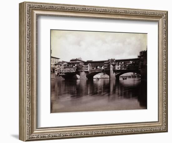 Ponte Vecchio over the River Arno in Florence-Bettmann-Framed Photographic Print