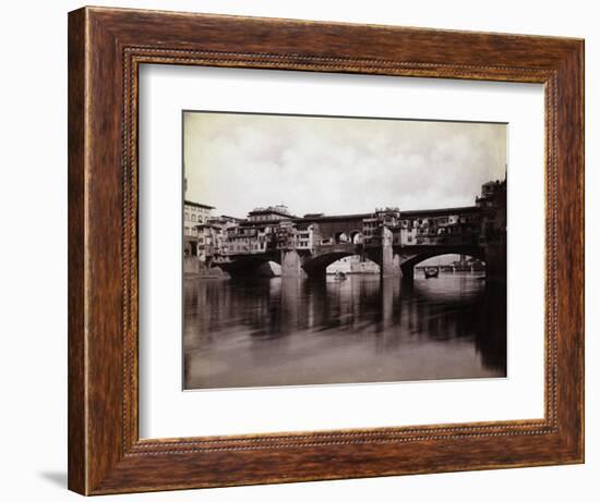 Ponte Vecchio over the River Arno in Florence-Bettmann-Framed Photographic Print