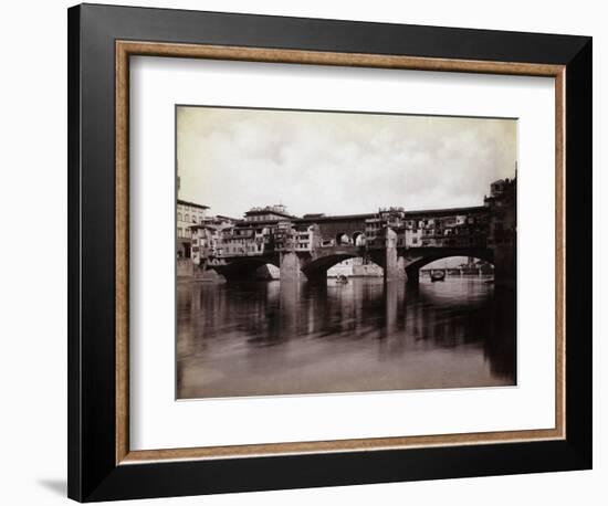 Ponte Vecchio over the River Arno in Florence-Bettmann-Framed Photographic Print