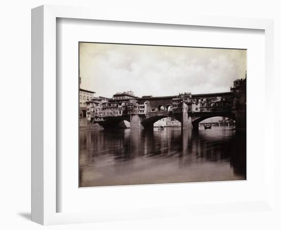 Ponte Vecchio over the River Arno in Florence-Bettmann-Framed Photographic Print