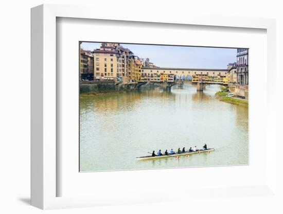 Ponte Vecchio, River Arno, UNESCO, Firenze, Tuscany, Italy-Nico Tondini-Framed Photographic Print