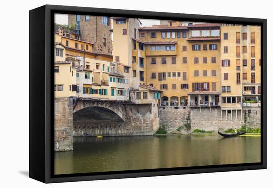 Ponte Vecchio, River Arno, UNESCO, Firenze, Tuscany, Italy-Nico Tondini-Framed Premier Image Canvas