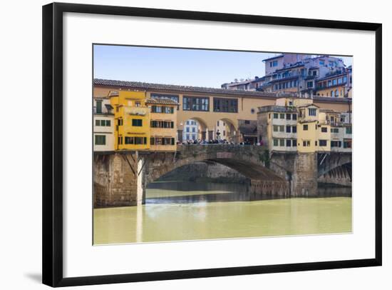 Ponte Vecchio, River Arno, UNESCO, Firenze, Tuscany, Italy-Nico Tondini-Framed Photographic Print