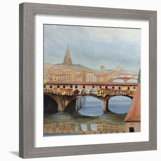 Ponte Vecchio-Cheryl Bartley-Framed Giclee Print