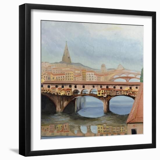 Ponte Vecchio-Cheryl Bartley-Framed Giclee Print