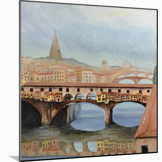 Ponte Vecchio-Cheryl Bartley-Mounted Giclee Print