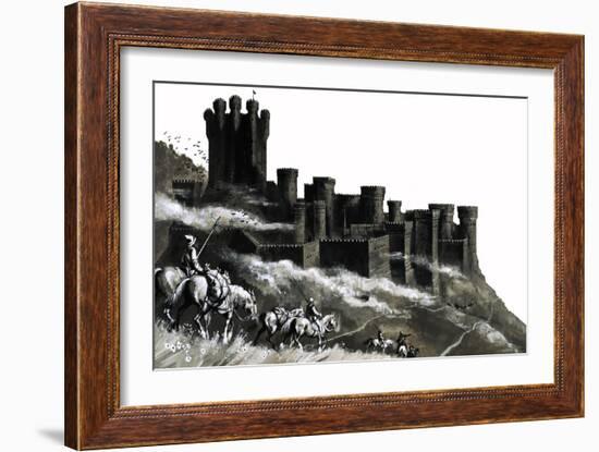 Pontefract Castle in the West Ridings, Yorkshire-null-Framed Giclee Print