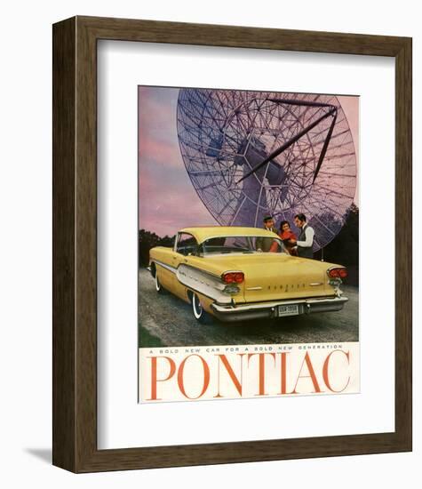 Pontiac-A Bold New Gerneration-null-Framed Art Print