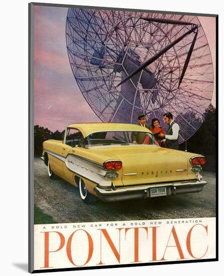 Pontiac-A Bold New Gerneration-null-Mounted Art Print