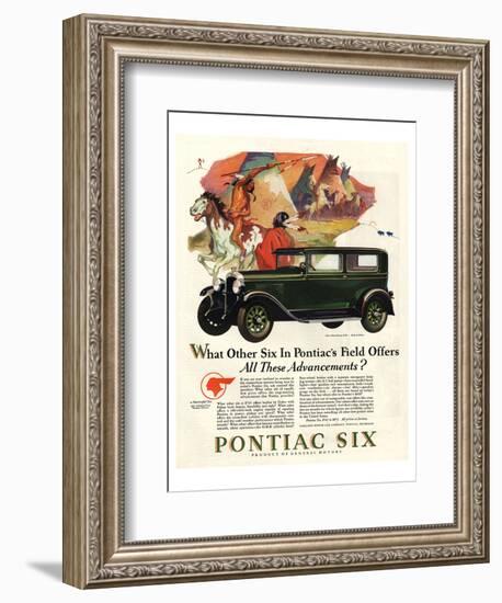 Pontiac-All These Advancements-null-Framed Art Print