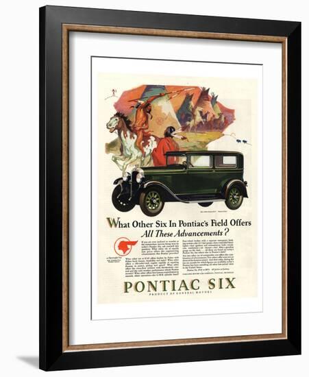 Pontiac-All These Advancements-null-Framed Art Print