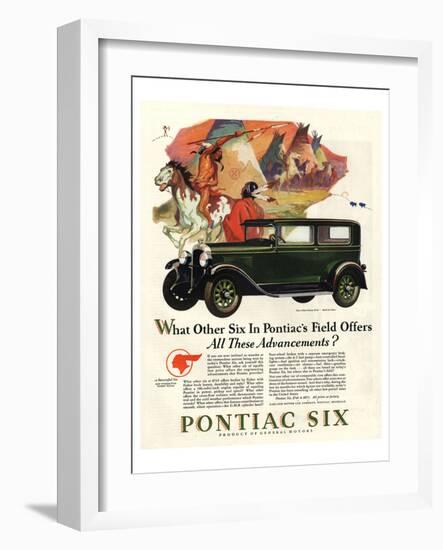 Pontiac-All These Advancements-null-Framed Art Print