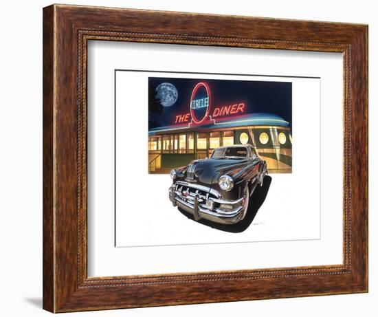 Pontiac Chieftain '50 at The Circle Diner-Graham Reynold-Framed Premium Giclee Print