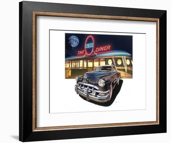 Pontiac Chieftain '50 at The Circle Diner-Graham Reynold-Framed Premium Giclee Print