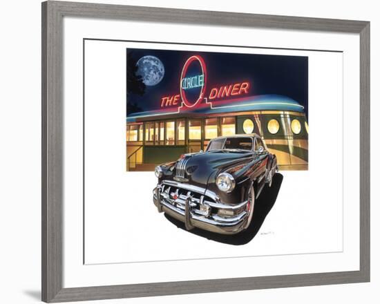 Pontiac Chieftain '50 at The Circle Diner-Graham Reynold-Framed Premium Giclee Print