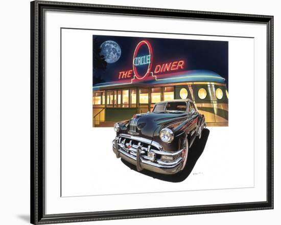 Pontiac Chieftain '50 at The Circle Diner-Graham Reynold-Framed Premium Giclee Print