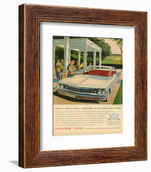 Pontiac-Crisp Beauty for 1960-null-Framed Art Print