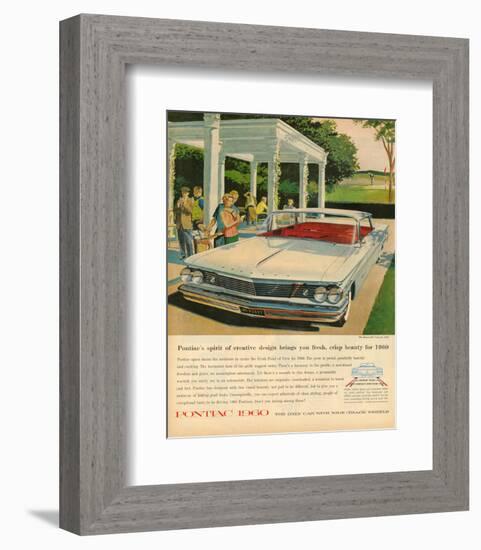 Pontiac-Crisp Beauty for 1960-null-Framed Art Print