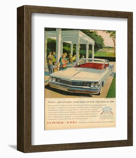 Pontiac-Crisp Beauty for 1960-null-Framed Art Print