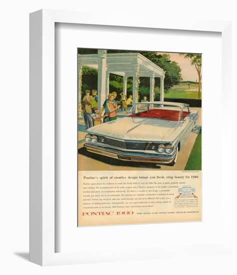 Pontiac-Crisp Beauty for 1960-null-Framed Art Print