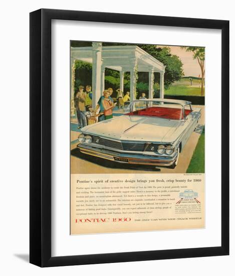 Pontiac-Crisp Beauty for 1960-null-Framed Art Print